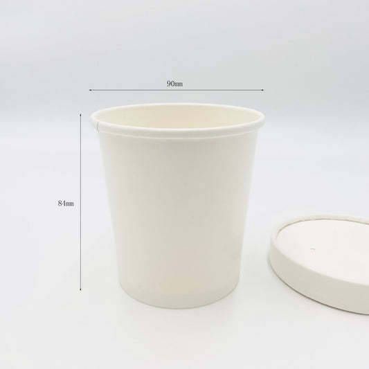 12oz Soup container white card  - 500pk