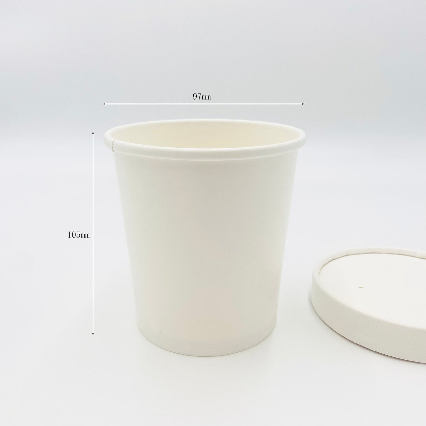 16oz Soup container white card  - 500pk